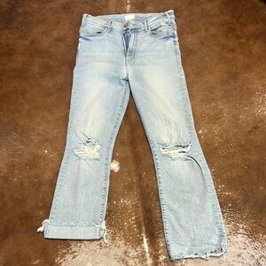 Mother Denim.  Ankle jeans with distressing, size 29.  Super condition!